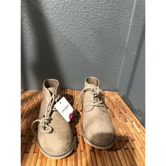 NEW Cat & Jack Hadrian Chukka Lace Up Boy Booties Size 13 - Picture 8 of 10